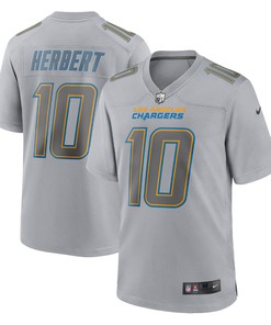 Justin Herbert Los Angeles Chargers Atmosphere Fashion Game Jersey - Gray Nfl