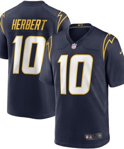 Justin Herbert Los Angeles Chargers Game Jersey - Navy Nfl