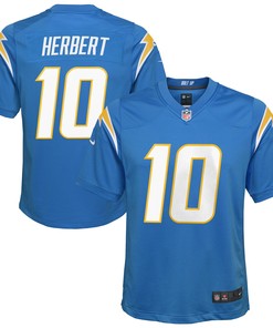 Justin Herbert Los Angeles Chargers Game Jersey Powder Blue Nfl