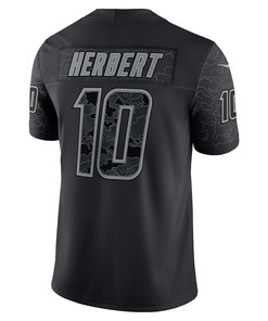 Justin Herbert Los Angeles Chargers RFLCTV Limited Jersey - Black