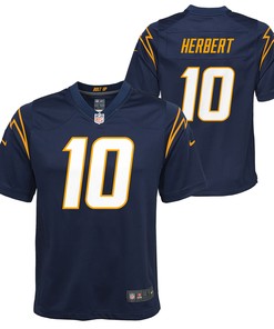 Justin Herbert Los Angeles Chargers Team Game Alternate Jersey Navy Nfl
