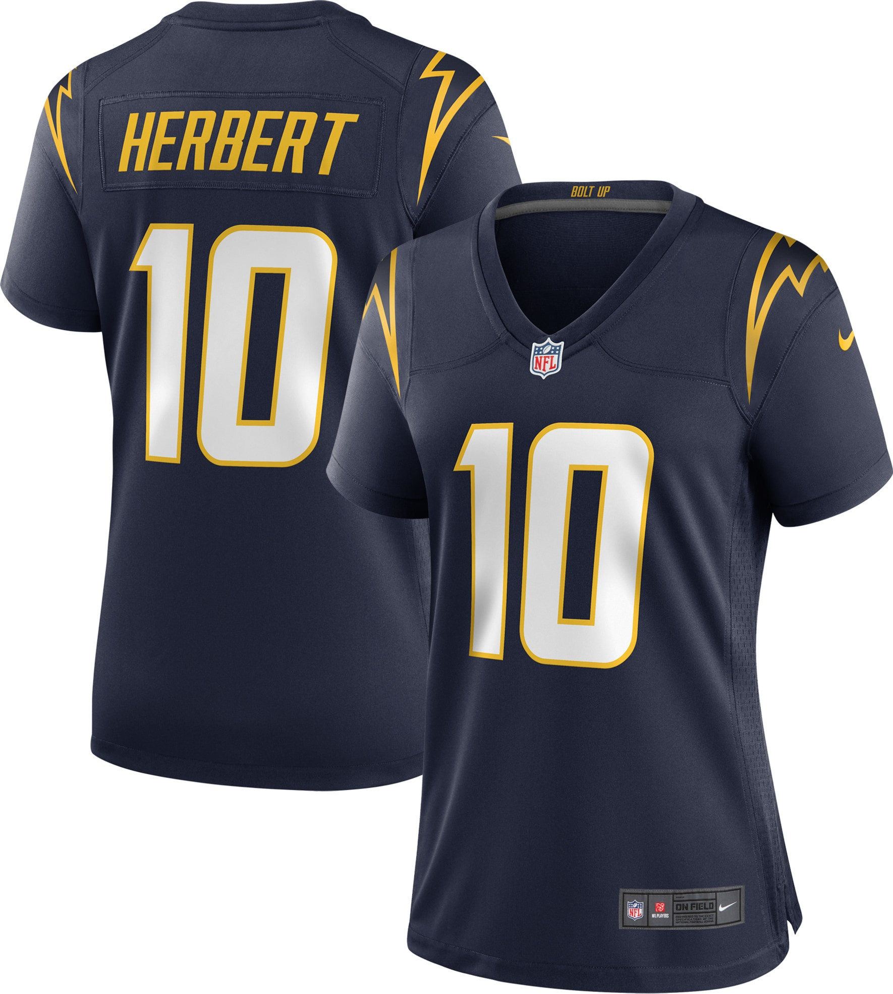 Justin Herbert Los Angeles Chargers Womens Alternate Game Jersey Navy Nfl