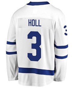 Justin Holl 3 Toronto Maple Leafs Stanley Cup 2023 Playoffs Patch Away Breakaway Men Jersey - White