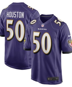 Justin Houston 50 Baltimore Ravens Game Jersey - Purple