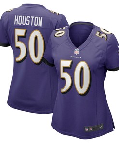 Justin Houston 50 Baltimore Ravens Women's Game Jersey - Purple