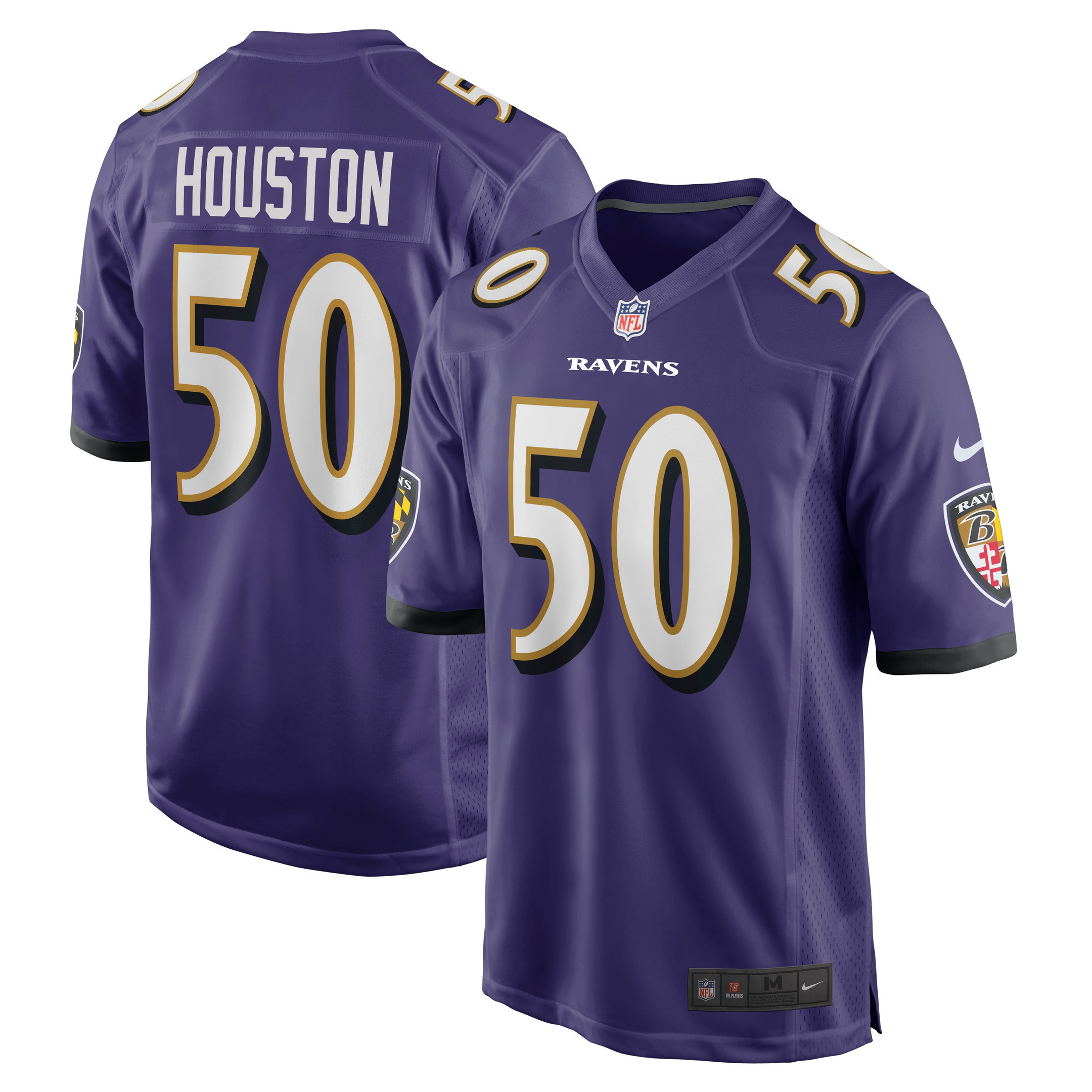 Justin Houston Baltimore Ravens Game Jersey - Purple Nfl