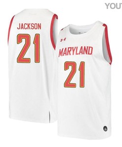 Justin Jackson 21 Maryland Terrapins Retro Basketball Youth Jersey - White