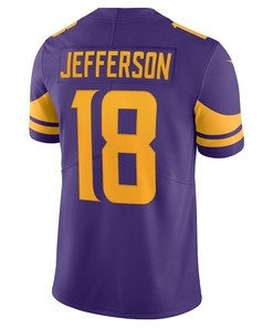 Justin Jefferson 18 Minnesota Vikings Alternate Vapor Limited Jersey - Purple