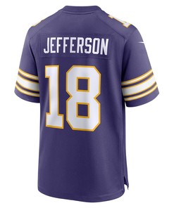 Justin Jefferson 18 Minnesota Vikings Classic Game Men Jersey - Purple