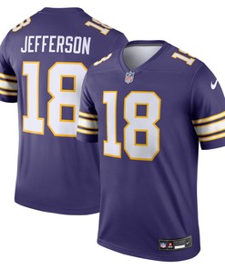Justin Jefferson 18 Minnesota Vikings Classic Legend Men Jersey - Purple