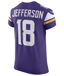 Justin Jefferson 18 Minnesota Vikings Home Vapor Elite Jersey - Purple
