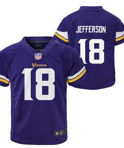 Justin Jefferson 18 Minnesota Vikings Preschool Game Jersey - Purple
