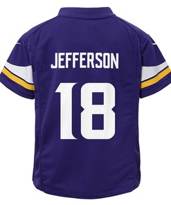 Justin Jefferson 18 Minnesota Vikings Preschool Game Jersey - Purple