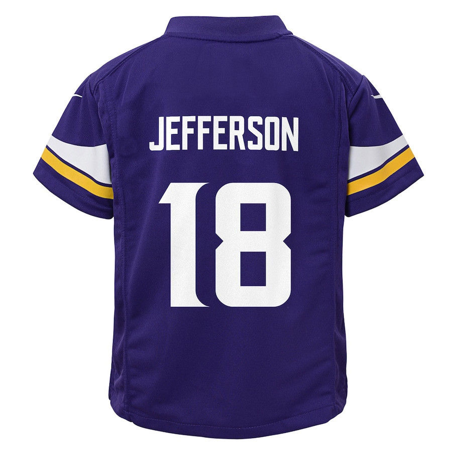 Justin Jefferson 18 Minnesota Vikings Preschool Game Jersey - Purple