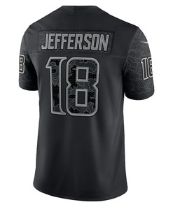 Justin Jefferson 18 Minnesota Vikings RFLCTV Limited Jersey - Black