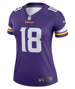 Justin Jefferson 18 Minnesota Vikings Women's Legend Jersey - Purple