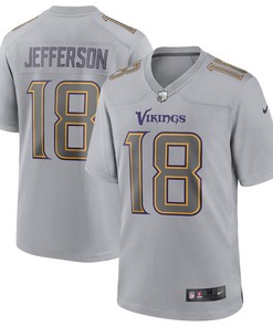 Justin Jefferson Minnesota Vikings Atmosphere Fashion Game Jersey - Gray