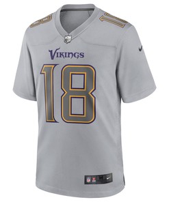 Justin Jefferson Minnesota Vikings Atmosphere Fashion Game Jersey - Gray