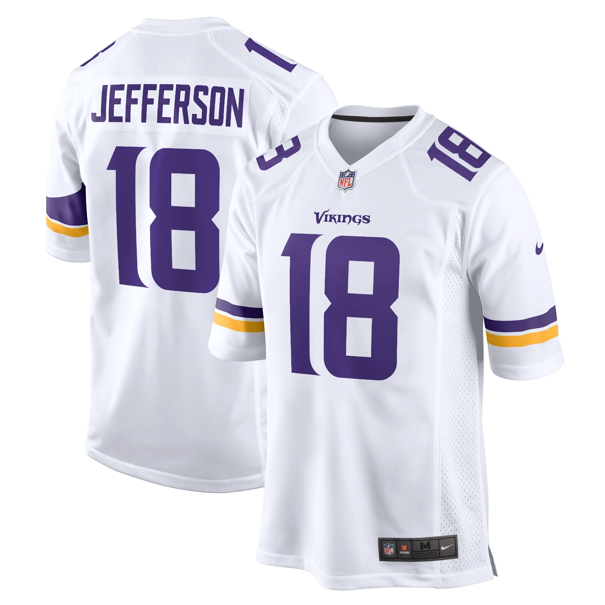 Justin Jefferson Minnesota Vikings Game Jersey - White Nfl
