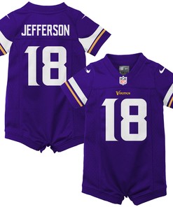 Justin Jefferson Minnesota Vikings Newborn & Infant Game Romper Jersey - Purple Nfl