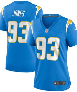 Justin Jones Los Angeles Chargers Womens Game Jersey - Powder Blue Nfl