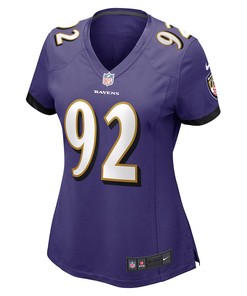 Justin Madubuike 92 Baltimore Ravens Women's Game Jersey - Purple