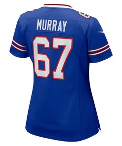 Justin Murray 67 Buffalo Bills Women's Home Game Player Jersey - Royal