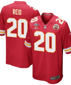 Justin Reid 20 Kansas City Chiefs Super Bowl LVII Champions 3 Stars Men Game Jersey - Red
