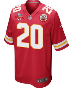 Justin Reid 20 Kansas City Chiefs Super Bowl LVII Champions 3 Stars Men Game Jersey - Red