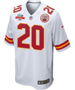 Justin Reid 20 Kansas City Chiefs Super Bowl LVII Champions 3 Stars Men Game Jersey - White