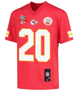 Justin Reid 20 Kansas City Chiefs Super Bowl LVII Champions 3 Stars Youth Game Jersey - Red