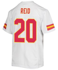 Justin Reid 20 Kansas City Chiefs Super Bowl LVII Champions 3 Stars Youth Game Jersey - White