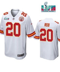 Justin Reid 20 Kansas City Chiefs Super Bowl LVII White Men Game Jersey