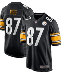 Justin Rigg Pittsburgh Steelers Game Player Jersey - Black