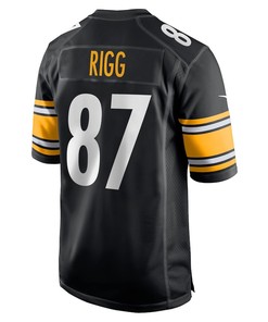 Justin Rigg Pittsburgh Steelers Game Player Jersey - Black