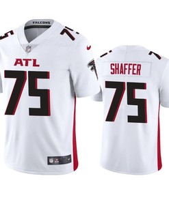 Justin Shaffer 75 Atlanta Falcons White Vapor Limited Jersey