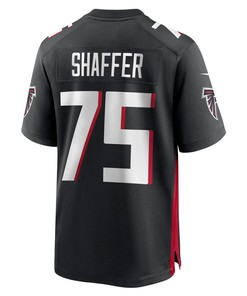 Justin Shaffer Atlanta Falcons Player Game Jersey - Black
