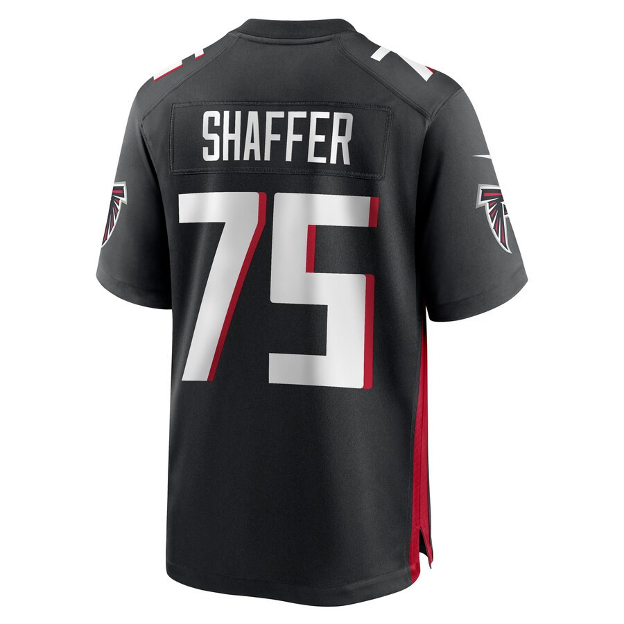 Justin Shaffer Atlanta Falcons Player Game Jersey - Black