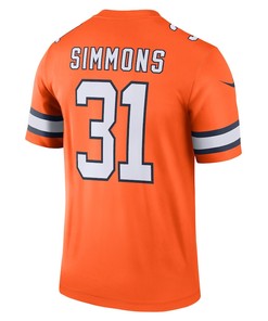 Justin Simmons 31 Denver Broncos Alternate Legend Jersey - Orange