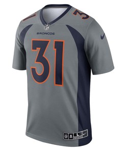Justin Simmons 31 Denver Broncos Inverted Legend Jersey - Gray