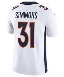 Justin Simmons 31 Denver Broncos Vapor Limited Jersey - White