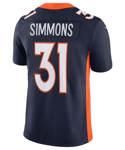 Justin Simmons Denver Broncos Alternate Vapor Limited Jersey - Navy
