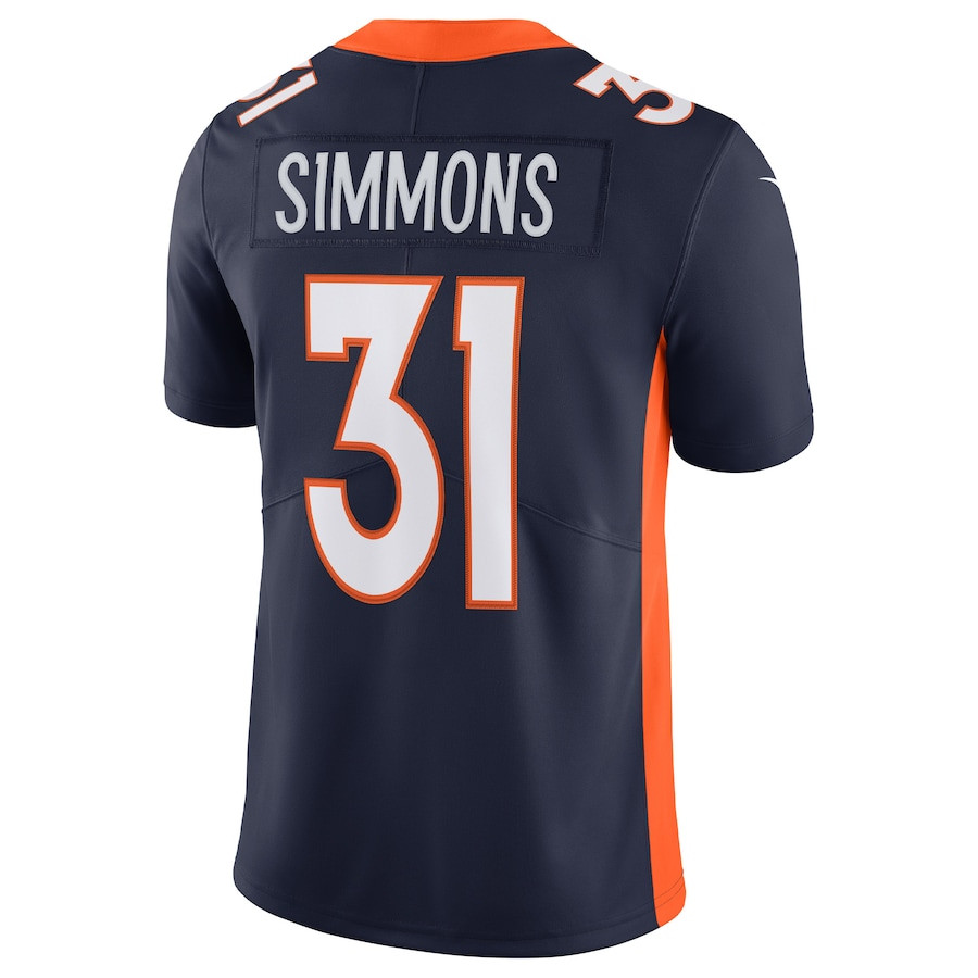 Justin Simmons Denver Broncos Alternate Vapor Limited Jersey - Navy