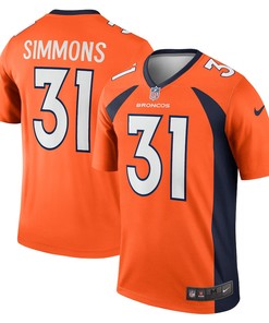 Justin Simmons Denver Broncos Legend Jersey - Orange