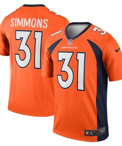 Justin Simmons Denver Broncos Legend Jersey - Orange Nfl
