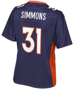 Justin Simmons Denver Broncos Nfl Pro Line Womens Alternate Player Jersey - Navy