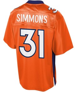 Justin Simmons Denver Broncos Nfl Pro Line Youth Player Jersey - Orange