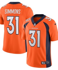 Justin Simmons Denver Broncos Vapor Limited Jersey - Orange Nfl