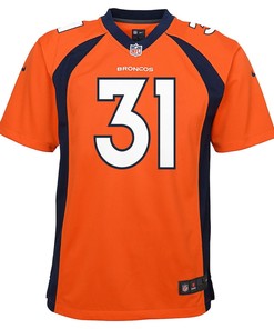 Justin Simmons Denver Broncos Youth Game Jersey - Orange