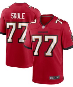 Justin Skule 77 Tampa Bay Buccaneers Home Game Player Jersey - Red
